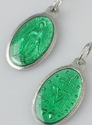 Médaille Miraculeuse Vert - 19mm