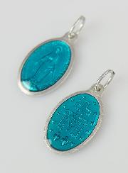 Médaille Miraculeuse Bleu Turquoise - 19mm