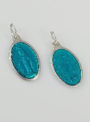 Médaille Miraculeuse Bleu Turquoise - 19mm