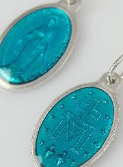 Médaille Miraculeuse Bleu Turquoise - 19mm