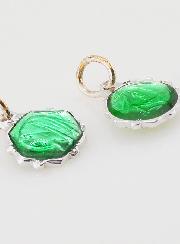 Médaille Vierge Marie 8mm - Verte