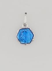 Médaille Vierge Marie - Bleu
