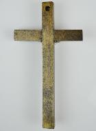 Crucifix en Bois 2 Tons et Christ en Bronze