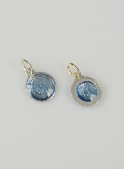 Médaille Vierge Marie - Bleu Gris