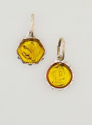Médaille Vierge Marie 8mm - Jaune