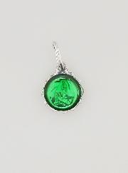 Médaille Vierge Marie 8mm - Vert