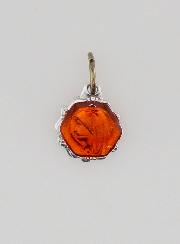 Médaille Vierge Marie 8mm - Orange