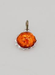 Médaille Vierge Marie 8mm - Orange