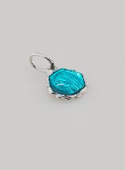 Médaille Vierge Marie 8mm - Turquoise