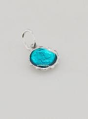 Médaille Vierge Marie 8mm - Turquoise
