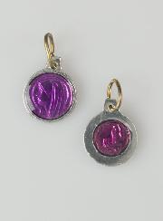 Médaille Vierge Marie 11mm - Violet