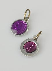 Médaille Vierge Marie 11mm - Violet