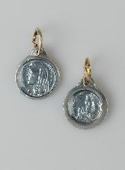 Médaille Vierge Marie 11mm - Couleur Parme