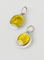 Médaille Vierge Marie 11mm - Couleur Jaune