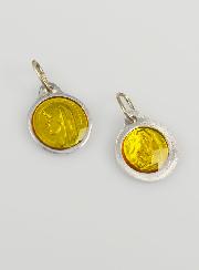 Médaille Vierge Marie 11mm - Couleur Jaune