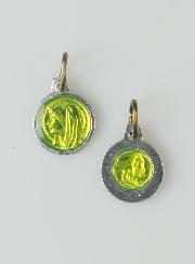 Médaille Vierge Marie 11mm - Couleur Anis