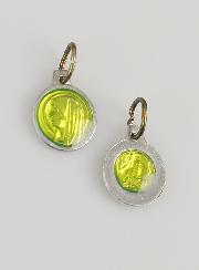 Médaille Vierge Marie 11mm - Couleur Anis
