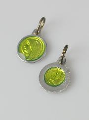 Médaille Vierge Marie 11mm - Couleur Anis