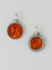 Médaille Vierge Marie 11mm - Couleur Orange