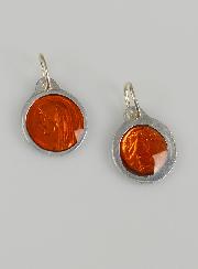 Médaille Vierge Marie 11mm - Couleur Orange