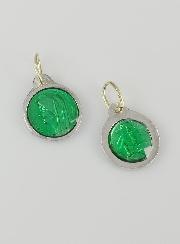 Médaille Vierge Marie 11mm - Couleur Vert