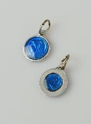 Médaille Vierge Marie 10mm - Bleu Roi