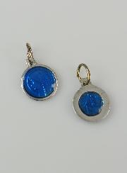 Médaille Vierge Marie 10mm - Bleu Roi