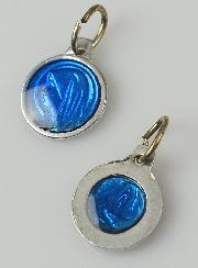 Médaille Vierge Marie 10mm - Bleu Roi