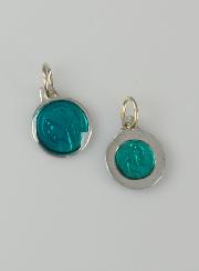 Médaille Vierge Marie 10mm - Couleur Turquoise