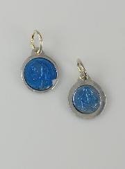 Médaille Vierge Marie 11mm - Bleu Roi