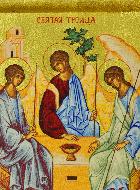 Icône Sainte Trinité de Roublev - 8 cm