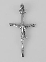 Pendentif Jésus-Christ en Argent Rhodié 22mm