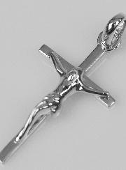 Pendentif Jésus-Christ en Argent Rhodié 22mm