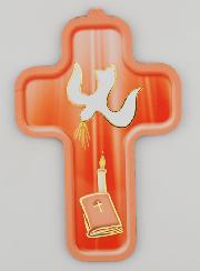 Croix en Bois Enfant Colombe de l'Esprit Saint