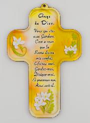 Croix en Bois Enfant Prière à notre Ange-Gardien