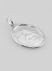 Médaille Ange-Gardien en Argent Massif