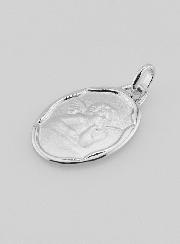Médaille Ange-Gardien en Argent Massif