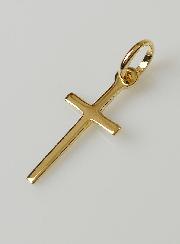 Pendentif Croix en Plaqué Or 19mm