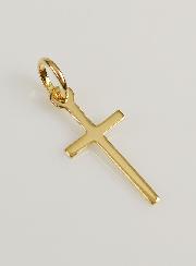 Pendentif Croix en Plaqué Or 19mm