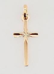 Pendentif Croix Fine - Plaqué Or
