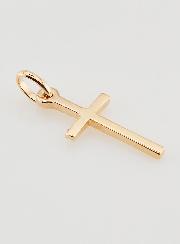 Pendentif Croix Fine - Plaqué Or