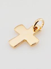 Pendentif Croix Carrée en Plaqué Or - 16mm