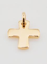 Pendentif Croix Carrée en Plaqué Or - 16mm