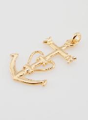 Pendentif Croix Camarguaise Plaqué Or - 40mm