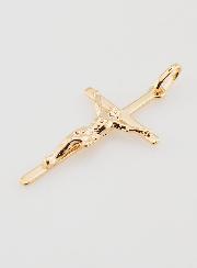 Pendentif Croix de Jésus en Plaqué Or