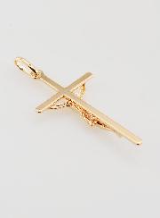 Pendentif Croix de Jésus en Plaqué Or