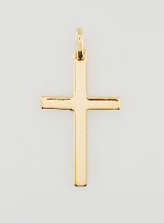 Pendentif Grande Croix en Plaqué Or