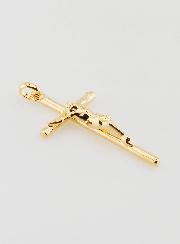 Pendentif Christ en Croix -Plaqué Or - 35mm