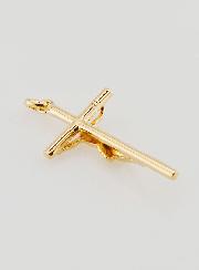 Pendentif Christ en Croix -Plaqué Or - 35mm