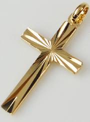 Pendentif Croix Lumière du Christ - Plaqué Or